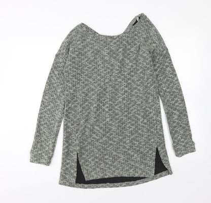Womens UK Size 6 NEXT Green Tunic Jumper