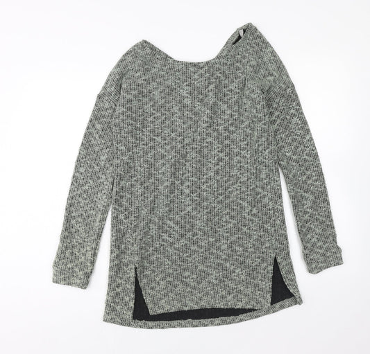 Womens UK Size 6 NEXT Green Tunic Jumper