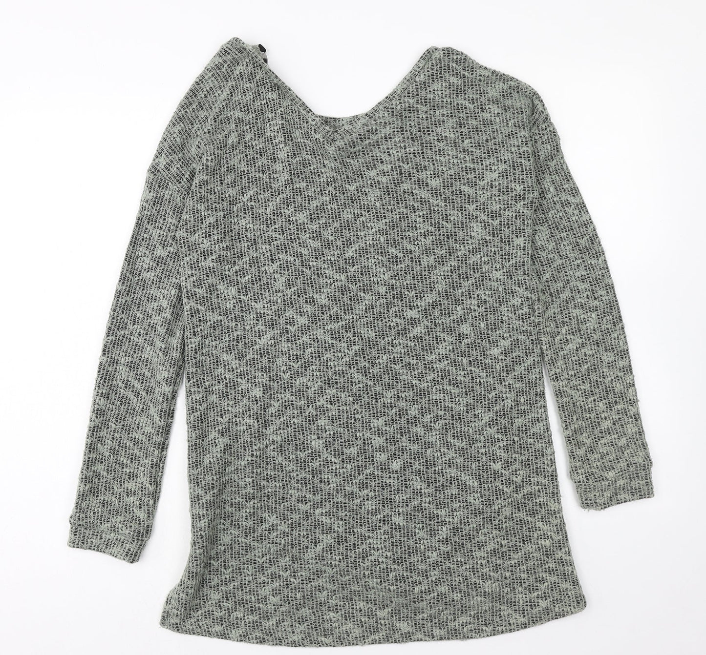 Womens UK Size 6 NEXT Green Tunic Jumper