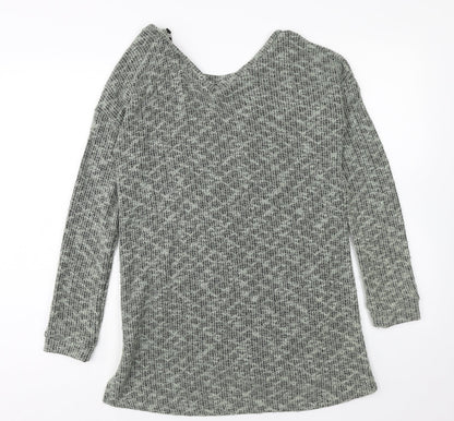 Womens UK Size 6 NEXT Green Tunic Jumper