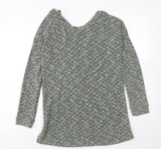 Womens UK Size 6 NEXT Green Tunic Jumper