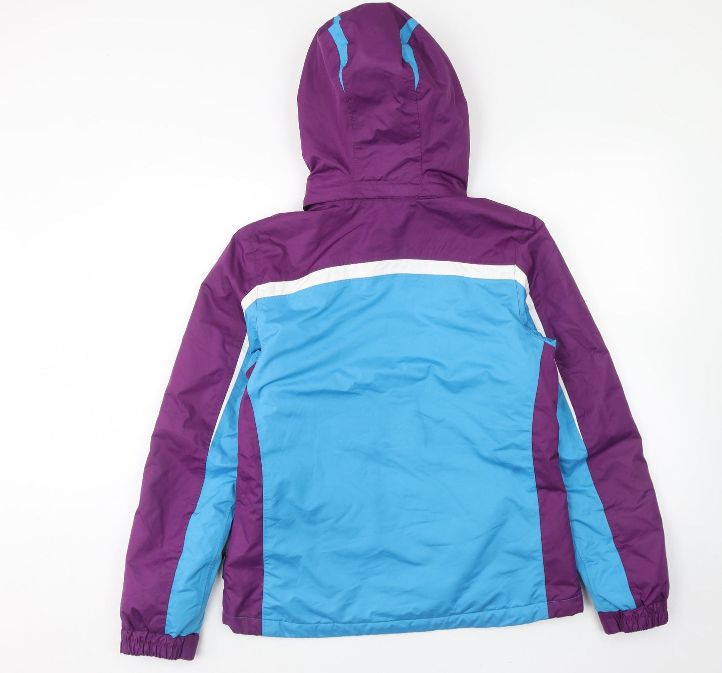Cribit Womens Purple Geometric Jacket Size 12 Zip