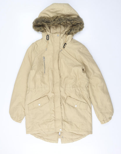 Womens UK Size S Noisy may Yellow Parka Coat