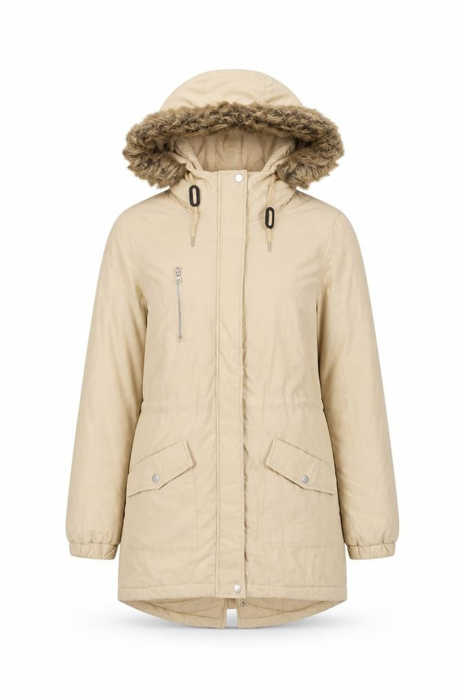 Womens UK Size S Noisy may Yellow Parka Coat