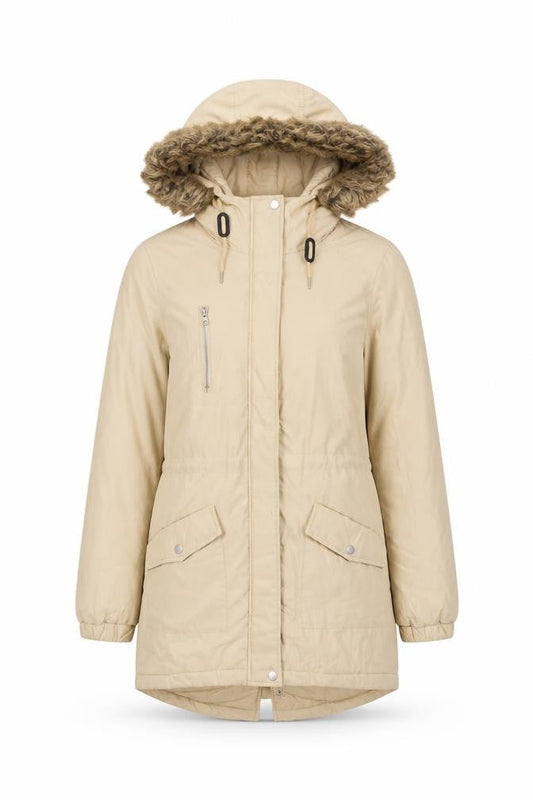 Womens UK Size S Noisy may Yellow Parka Coat