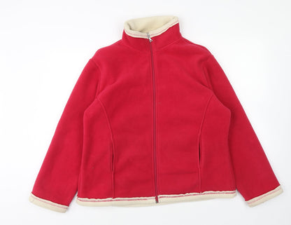 //text.. Womens Pink Jacket Size XL Zip