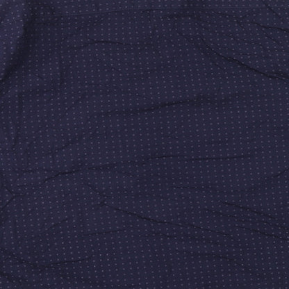Mens UK Size L Easy Blue  Button-Up Long Sleeve Casual Shirt