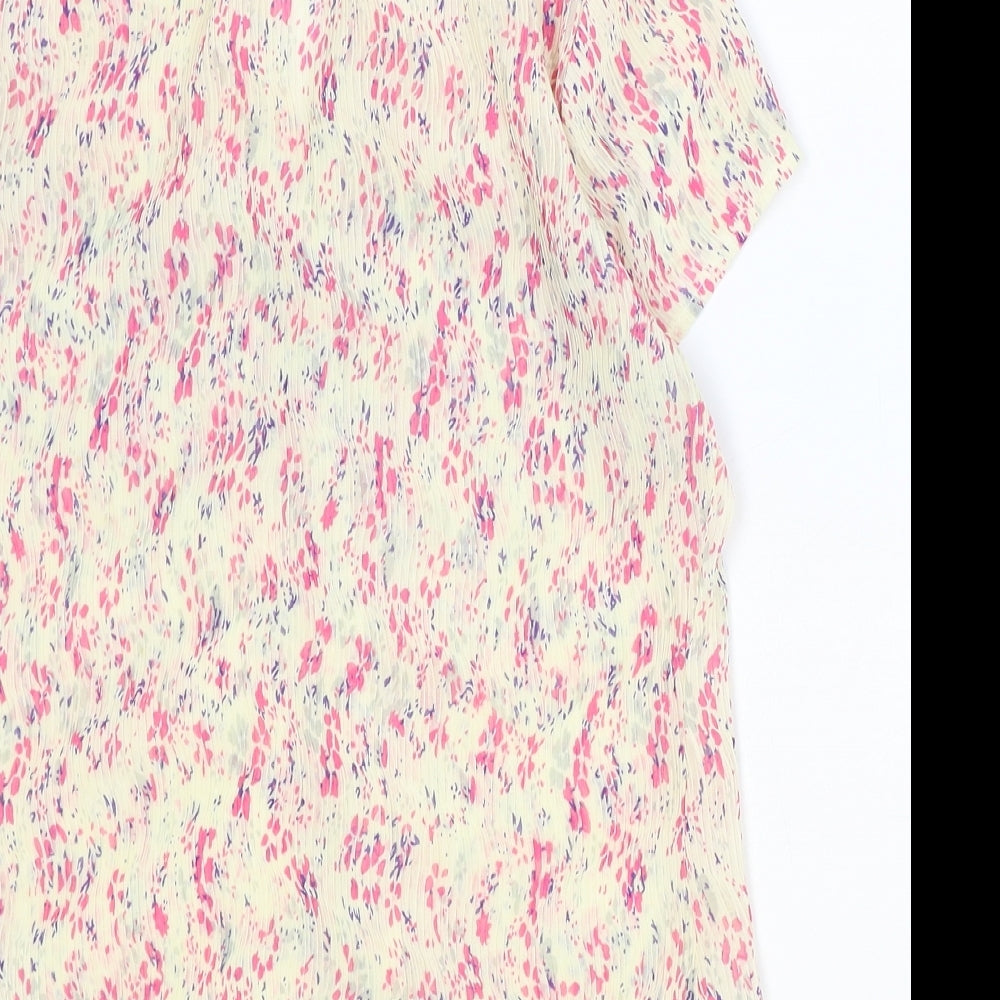 Womens UK Size 10 Editions Ivory Basic Button-Up