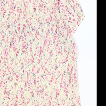 Womens UK Size 10 Editions Ivory Basic Button-Up