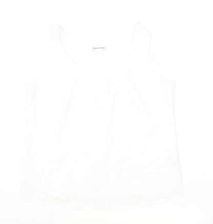 Womens UK Size 16 Sommermann Ivory Basic Tank