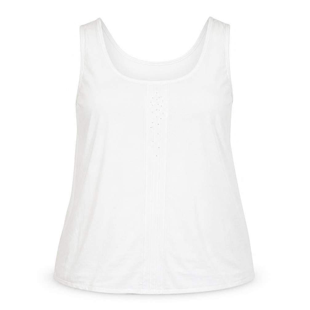 Womens UK Size 16 Sommermann Ivory Basic Tank