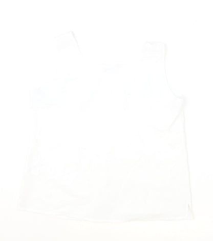 Womens UK Size 16 Sommermann Ivory Basic Tank