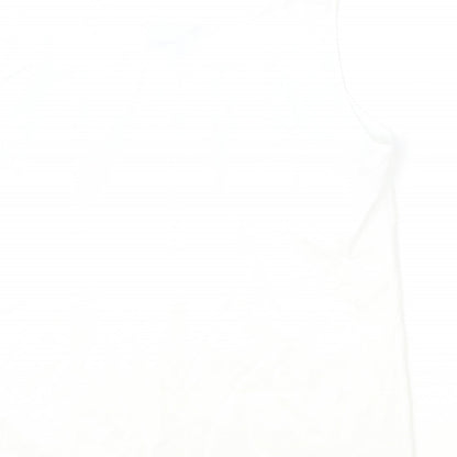 Womens UK Size 16 Sommermann Ivory Basic Tank