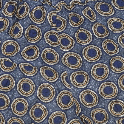 H&M Womens Blue Geometric Viscose Skimmer Shorts Size 10 Regular Pull On