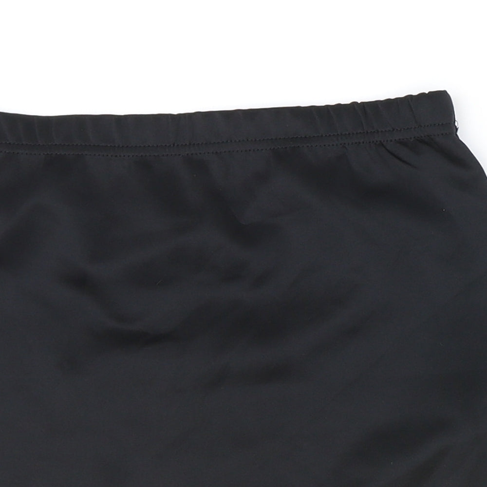 Boohoo Womens Black Polyester Straight & Pencil Skirt Size 10