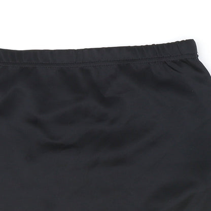 Boohoo Womens Black Polyester Straight & Pencil Skirt Size 10