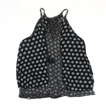 Womens UK Size 12 New Look Black Basic Blouse
