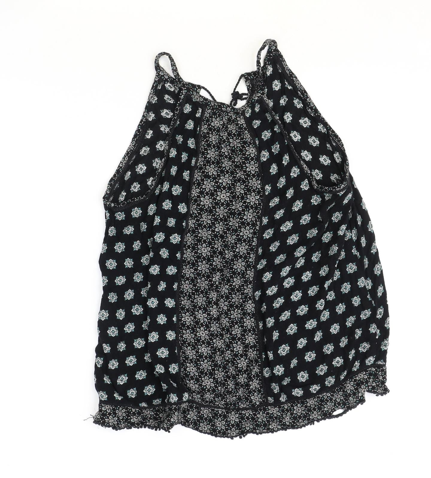 Womens UK Size 12 New Look Black Basic Blouse