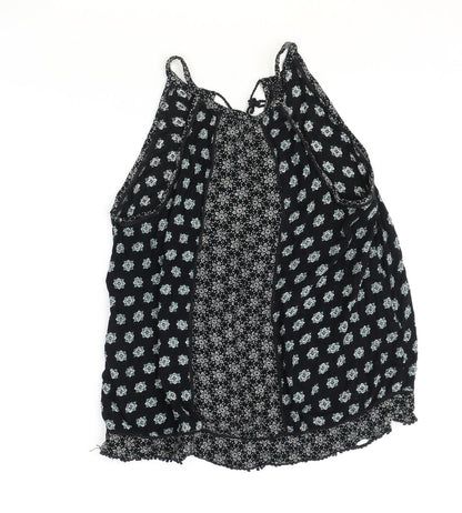 Womens UK Size 12 New Look Black Basic Blouse