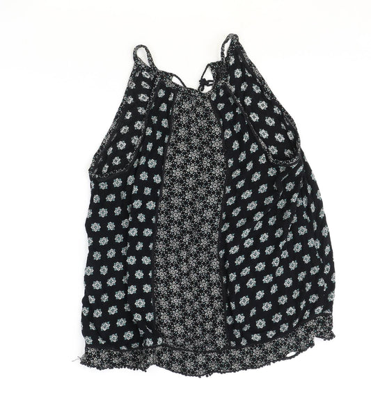 Womens UK Size 12 New Look Black Basic Blouse