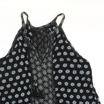 Womens UK Size 12 New Look Black Basic Blouse