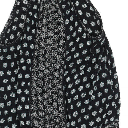 Womens UK Size 12 New Look Black Basic Blouse
