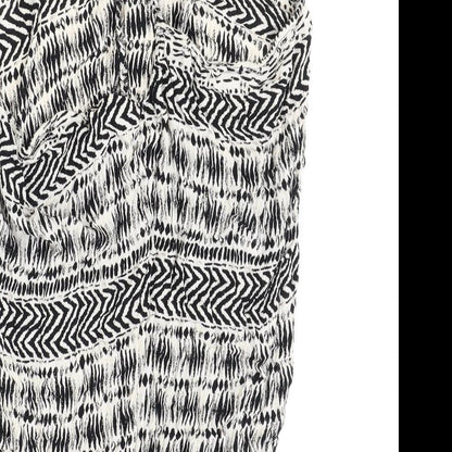 Accessorize Womens Beige Geometric Viscose Basic Blouse One Size V-Neck