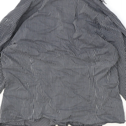 Womens UK Size 14 Marks and Spencer Black Basic Button-Up