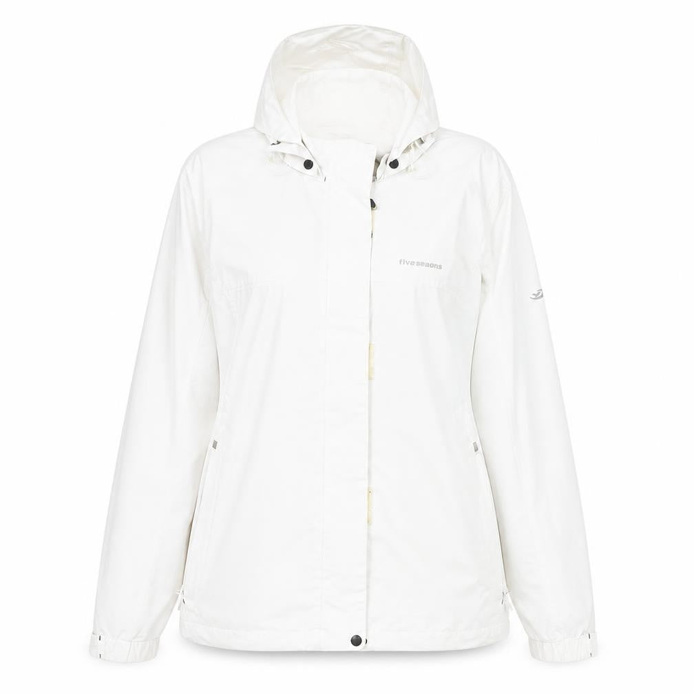 FIVE SEASONS Womens Ivory Windbreaker Jacket Size 10 Zip