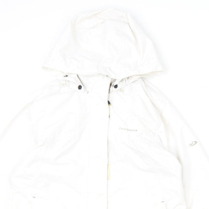 FIVE SEASONS Womens Ivory Windbreaker Jacket Size 10 Zip