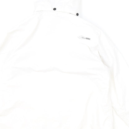 FIVE SEASONS Womens Ivory Windbreaker Jacket Size 10 Zip