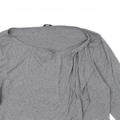 Ann Taylor Womens Green Viscose Basic T-Shirt Size XL Boat Neck