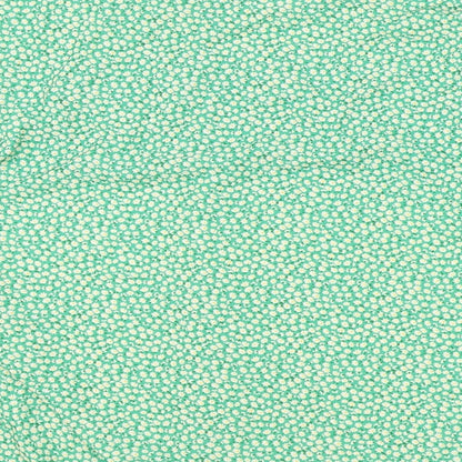 Boohoo Womens Green Floral Polyester Basic Blouse Size 12 V-Neck