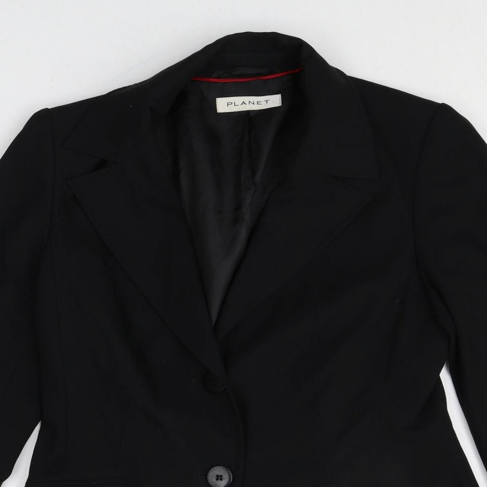 Womens UK Size 10 Planet Regular Black Blazer