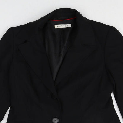 Womens UK Size 10 Planet Regular Black Blazer