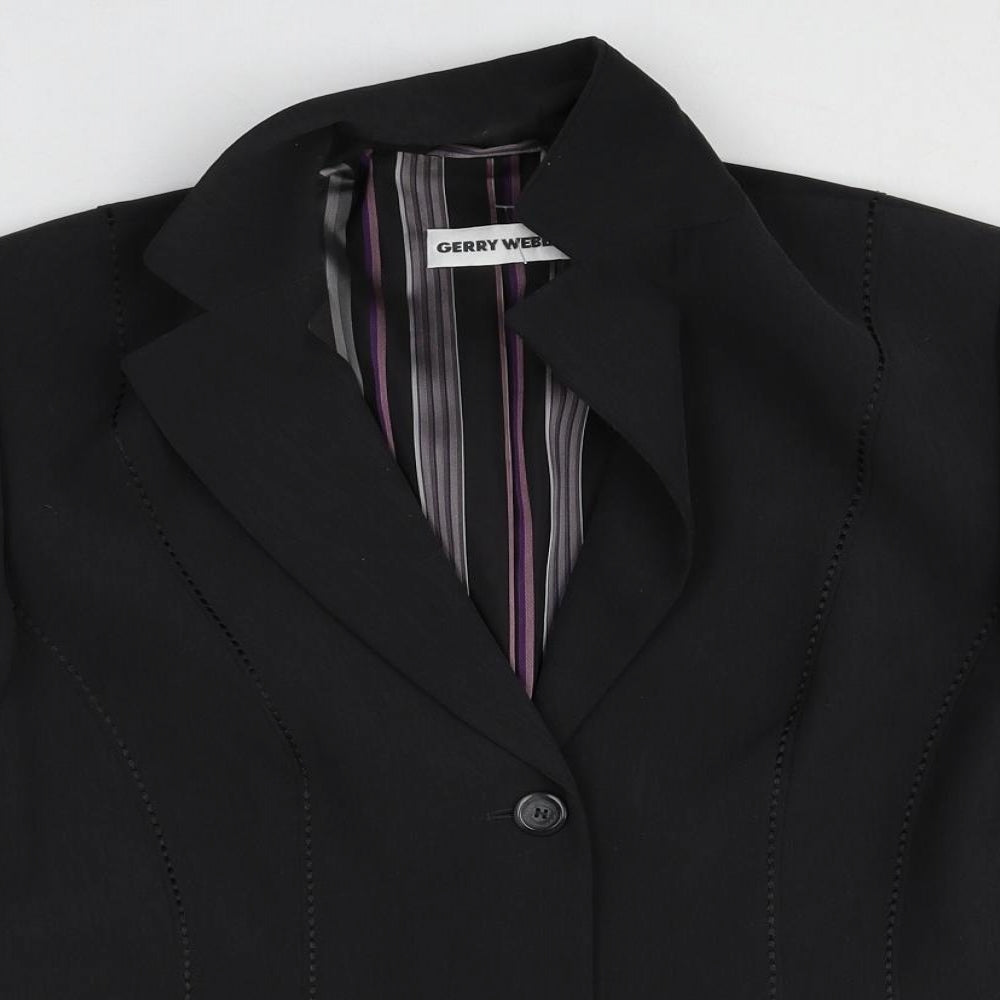 Gerry Weber Womens Beige Polyester Jacket Blazer Size 18