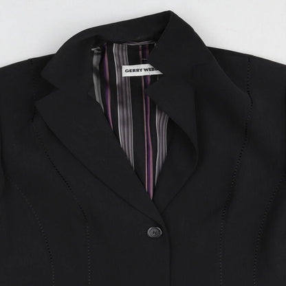 Gerry Weber Womens Beige Polyester Jacket Blazer Size 18