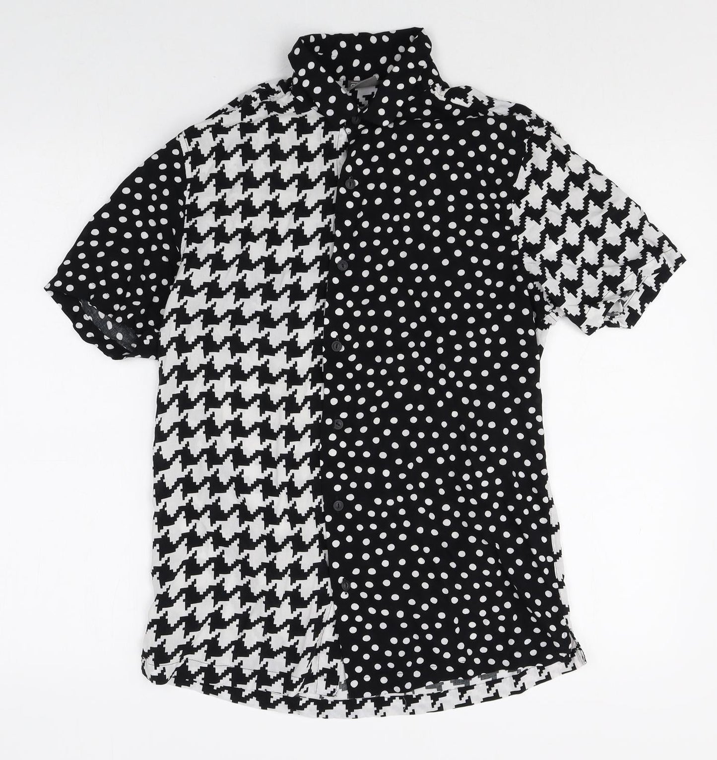 Womens UK Size S ASOS Multicoloured Basic Button-Up