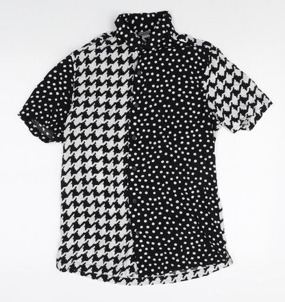 Womens UK Size S ASOS Multicoloured Basic Button-Up
