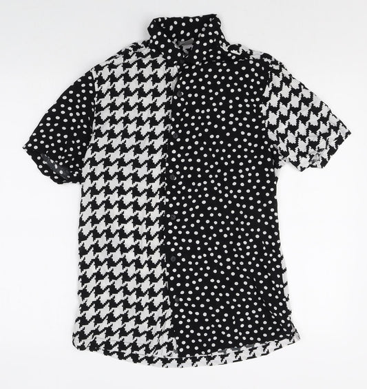 Womens UK Size S ASOS Multicoloured Basic Button-Up