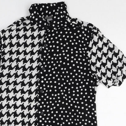 Womens UK Size S ASOS Multicoloured Basic Button-Up