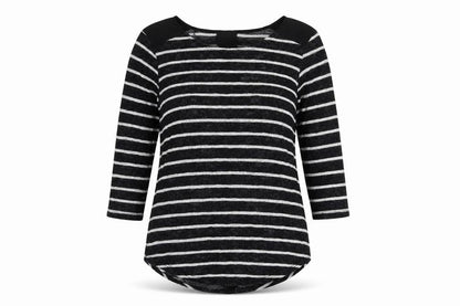 Womens UK Size S W5 Black Basic T-Shirt