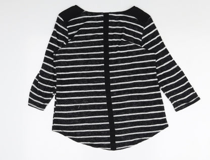 Womens UK Size S W5 Black Basic T-Shirt
