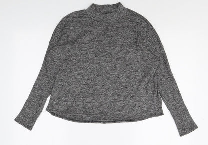 Womens UK Size S Divided Grey Pullover Jumper