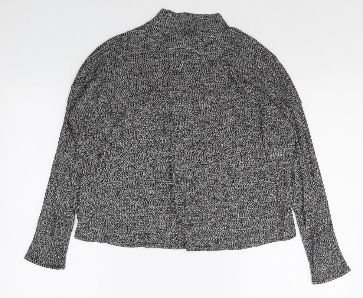 Womens UK Size S Divided Grey Pullover Jumper