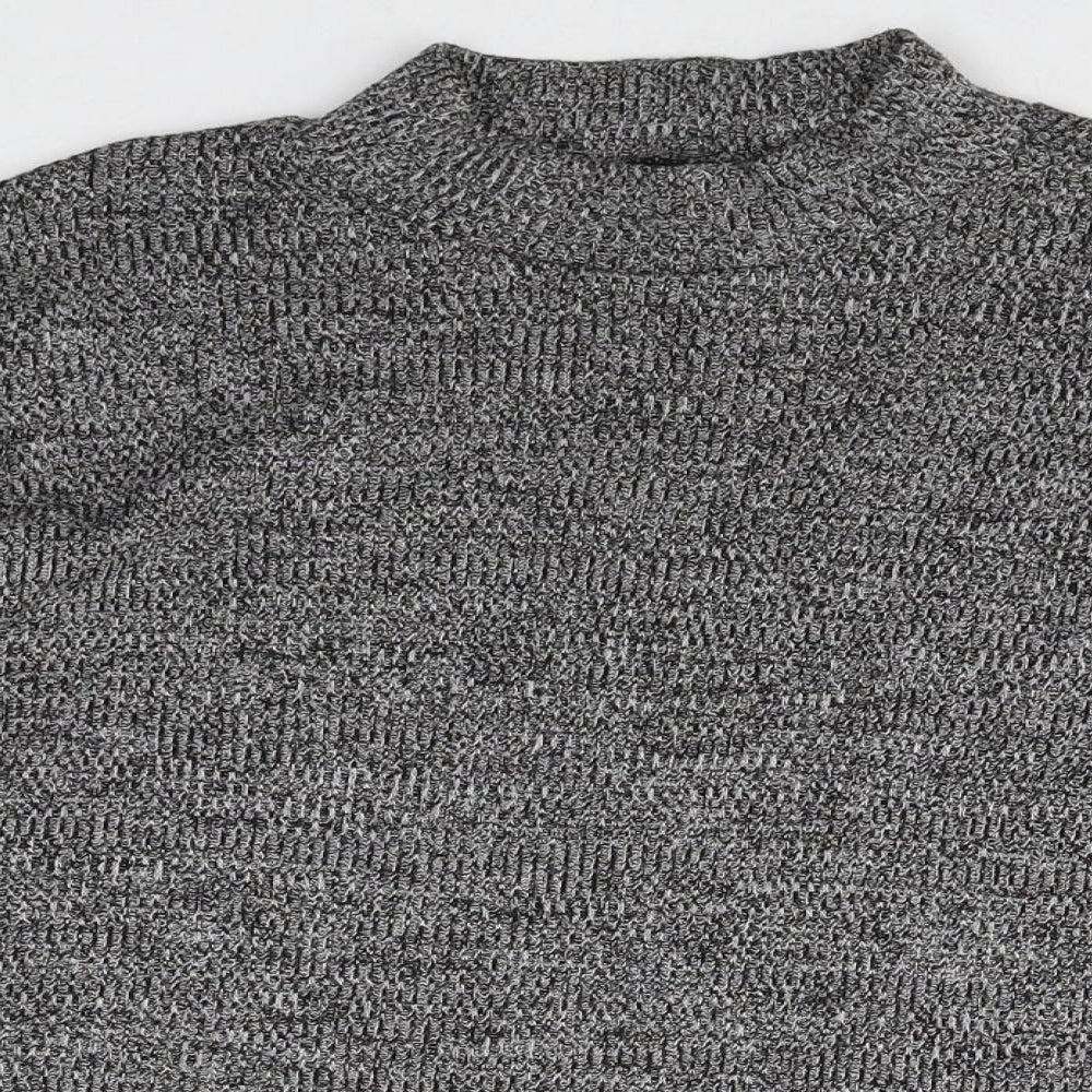 Womens UK Size S Divided Grey Pullover Jumper