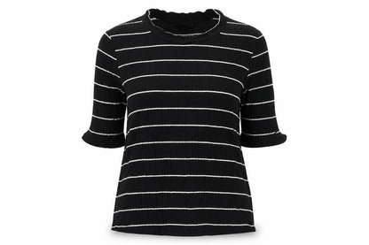 Womens UK Size 10 Topshop Black Basic T-Shirt