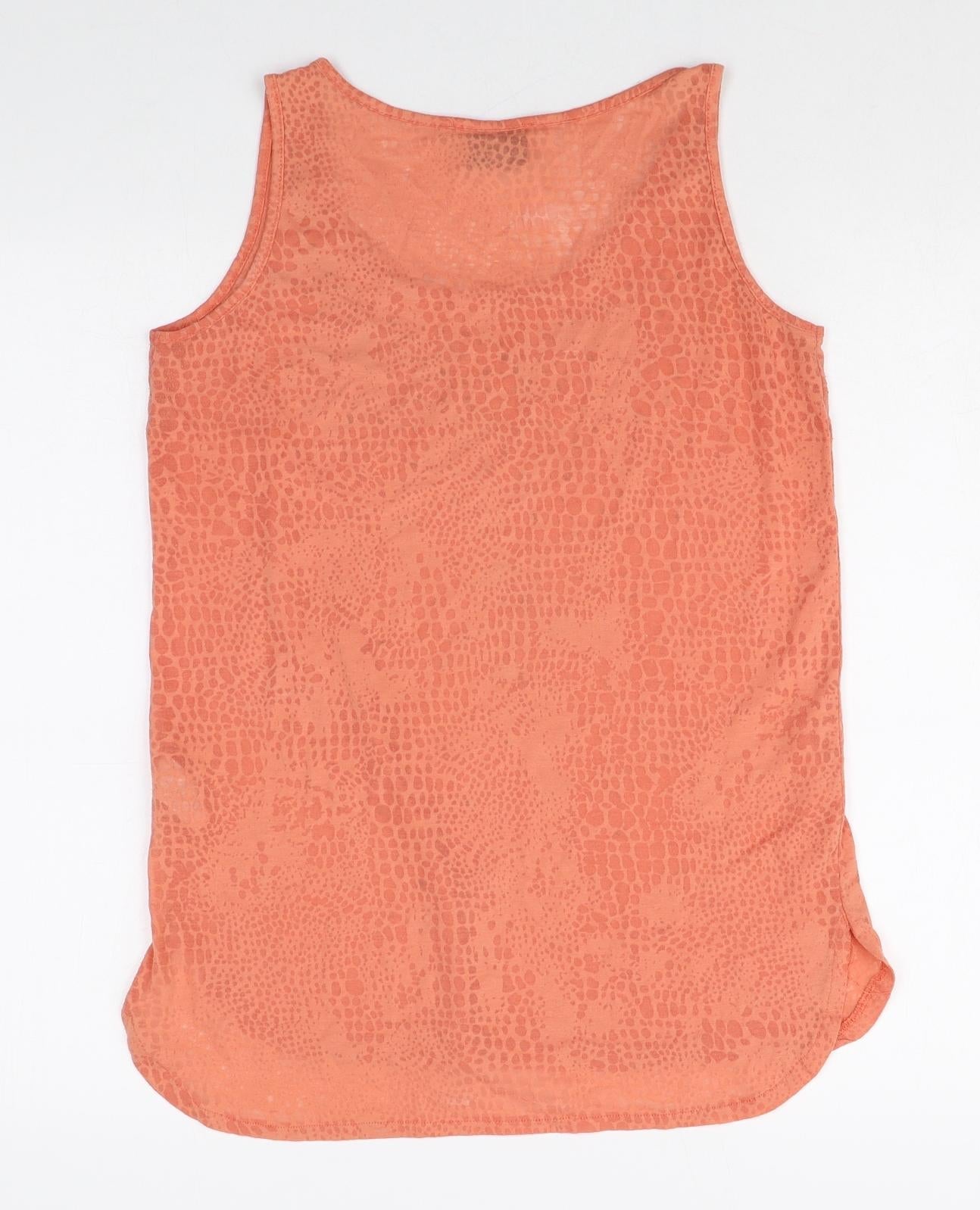 Womens UK Size 10 NEXT Pink Basic Tank