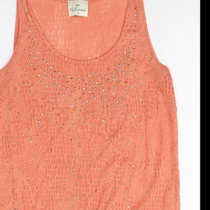 Womens UK Size 10 NEXT Pink Basic Tank