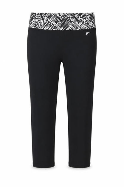 F&F Womens Black Polyester Compression Leggings Size 6 L20 in Regular Pullover
